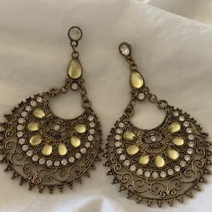 Boho stone earrings